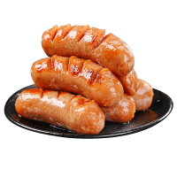 [苏鲜生推荐]三物纪 黑猪肉爆汁烤肠经典原味1盒+黑胡椒1盒 火山石纯地道肉香肠台式烤肠 400g/盒