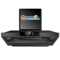 [1200W免清洗]欢呼好太太商用抽油烟机大吸力塔型顶吸式饭店员工食堂农村土灶柴火灶吸油机单机头黑色1.5米上门安装