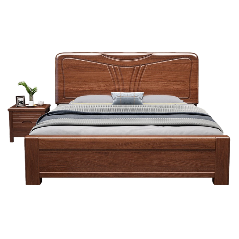 锁匠 简约木质床