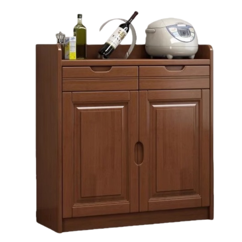 智叶舟实木茶水柜83*40*90cm台