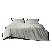 伊伊爱 铂金工艺拼色长绒棉经典四件套