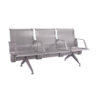 机场椅医院候诊椅公共连排椅高铁车站火车站等候椅 澳舒健 排椅座背板SJ88ZB一人位