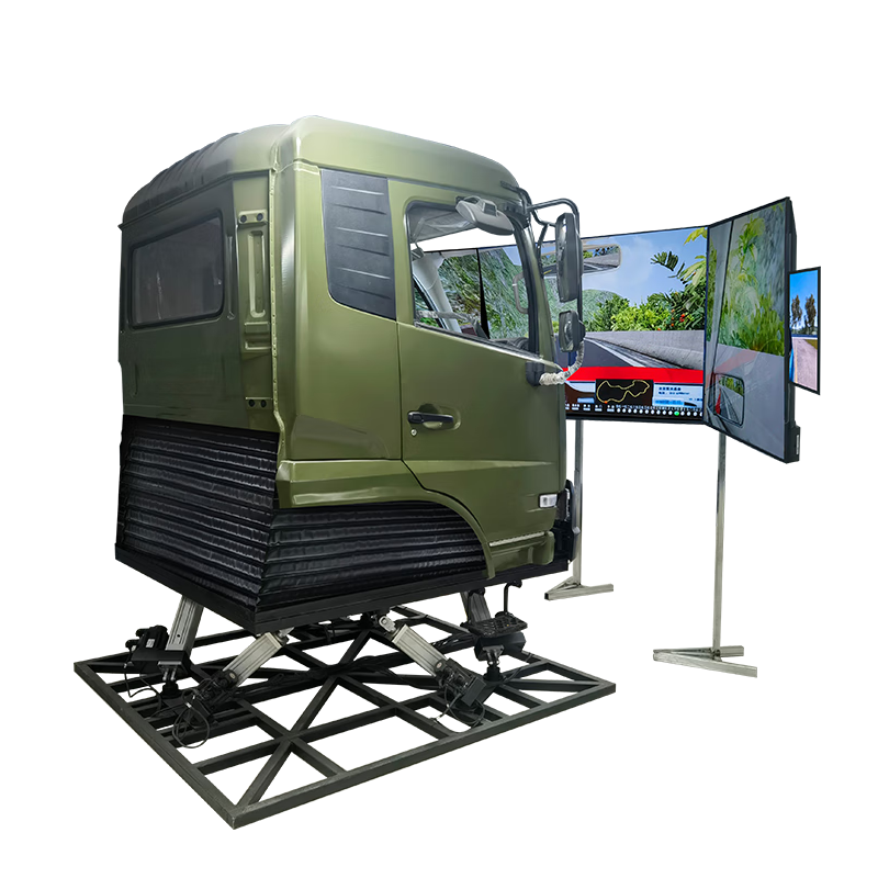 硕士王 SHUOSHIWANG 汽车驾驶模拟器东风天锦实车驾驶舱三屏训练模拟器