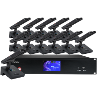 润普Runpu 国产化会议音频系统 RP-YS6600S(1+12)专业数字有线手拉手会议话筒一拖十二双杆麦克风