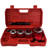 冰将 四头带丝管子绞板手动套丝机 4头 套