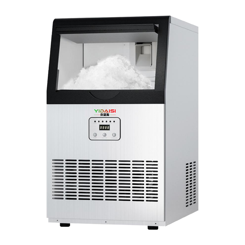 意黛斯雪花制冰机碎冰商用全自动颗粒制冰机实验室酒店饭店海鲜火锅三文鱼刺身冰盘碎冰机YDS-CIM-400XH