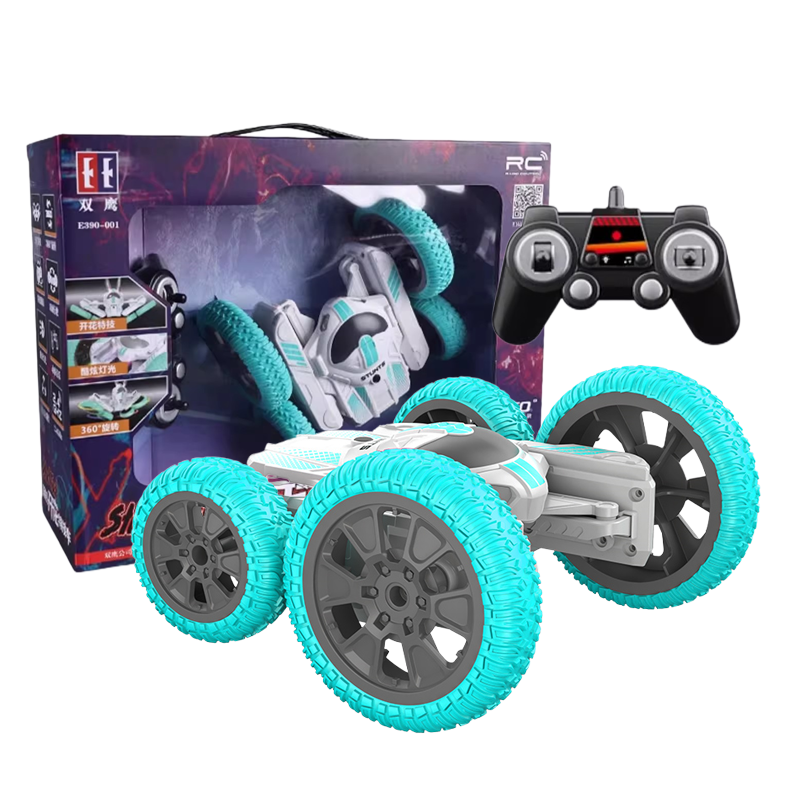 双鹰遥控开花特技车遥控车玩具车特技车益智男孩女孩儿童礼物