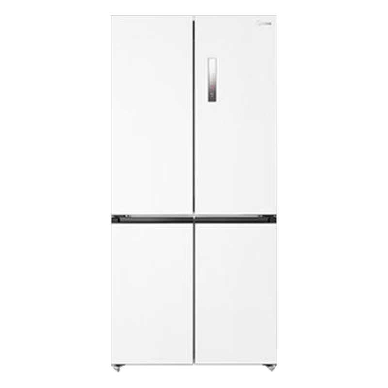 [官方正品]美的571纯平全嵌十字对开四开门一级能效风冷无霜底部散热电冰箱BCD-571WUSPZM(E)流苏白