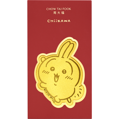 周大福chiikawa联名吉伊卡哇哈奇喵乌萨奇黄金红包心意卡金章周边可选R38745-R38746-R38747