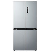 Midea美的500升十字对开多门大容量智能电冰箱双变频一级能效风冷无霜 BCD-500WSPM(E) 钛钢灰-星烁