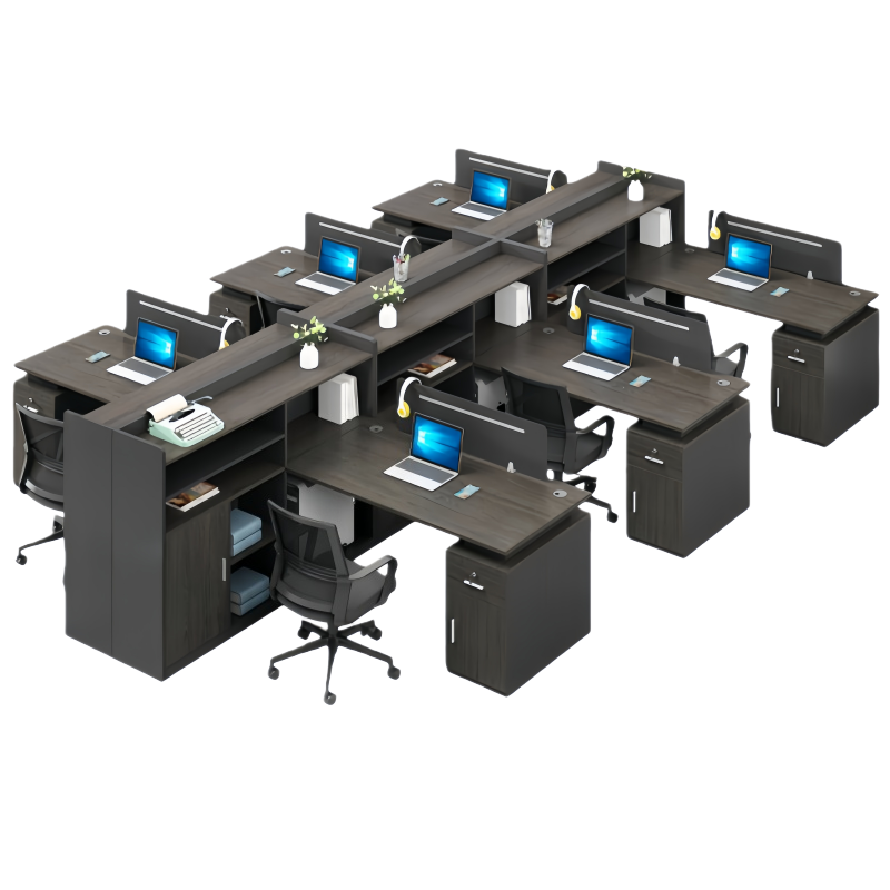 豫龙都 屏风办公桌椅 4.2米 套