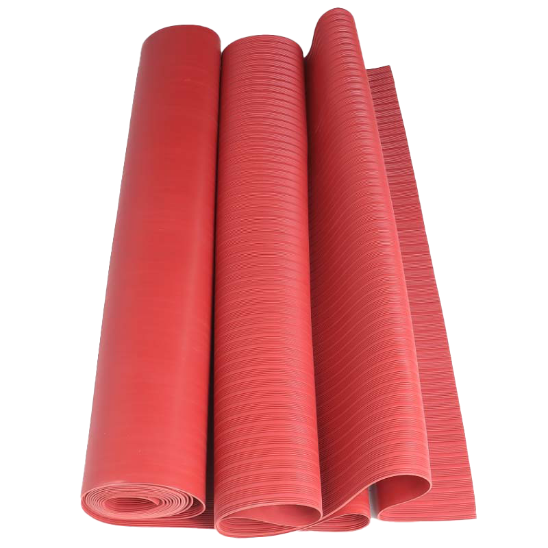 典虎 绝缘胶皮 红色条纹5mm*1m*5m 卷
