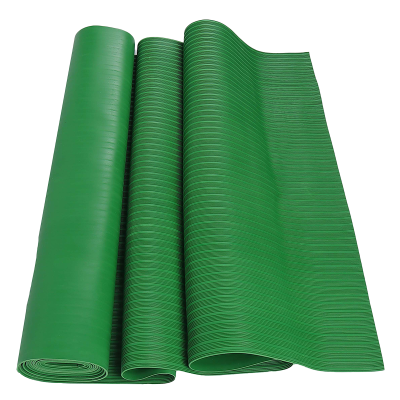 典虎 绝缘胶皮 绿色条纹5mm*1m*10m 卷