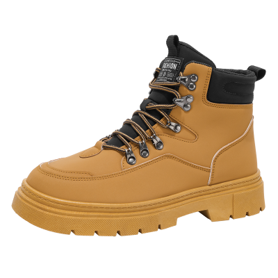 La Chessiers高帮马丁靴男鞋春秋季2025新款大码工装鞋男士韩版百搭英伦风厚底短靴子