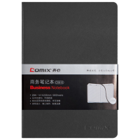 齐心 C5810 皮面笔记本 25K 114张 黑 一本