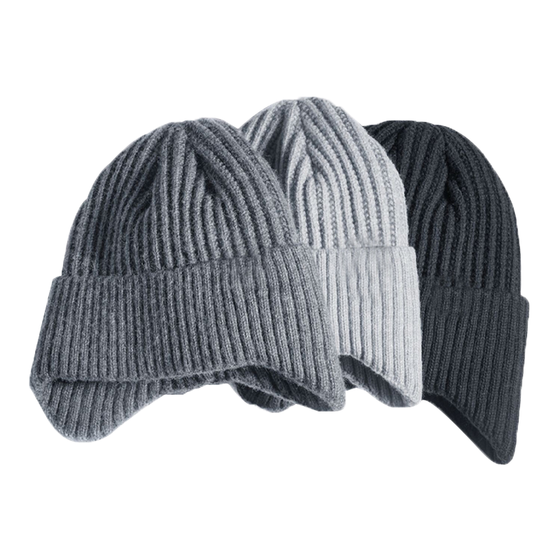 仙马王子 护耳毛线针织帽子 XMWZ-046 顶