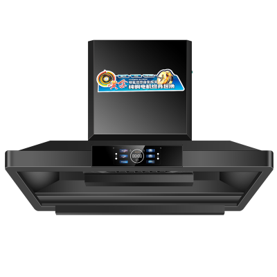 [1200W免清洗]欢呼好太太商用抽油烟机大吸力塔型顶吸式饭店员工食堂农村土灶柴火灶吸油机单机头(黑色)1.2米自行安装