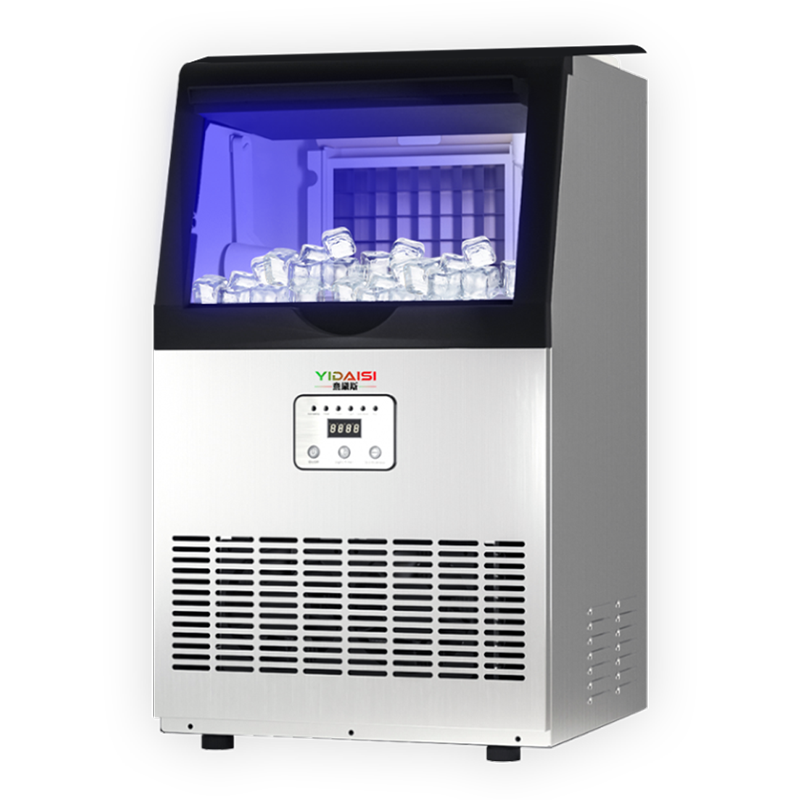 意黛斯制冰机商用小型奶茶店酒吧KTV大型方块制冰机接桶装水大容量全自动制冰机32冰格两用款YDS-CIM-320F