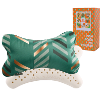 POKALEN(普卡兰)乳胶汽车头枕护颈枕车用颈枕驾车靠枕橡胶枕芯枕头乳胶枕车载座椅车内车上用品 泰国原装进口天然