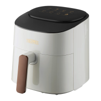 膳魔師空气炸锅5L触控版不沾涂层油盘炸篮热风循环EHA-5736E