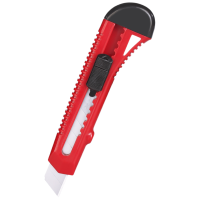 齐心(COMIX) 美工刀 B2805 18mm 红色 5把装