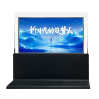 钮鹿客 65英寸4K双面显示器立式桌面横屏地产售楼中心酒店大堂贵宾候车室广告双面大屏