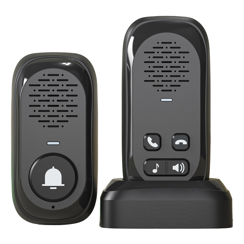 夸汌 无线语音对讲门铃 黑色 套