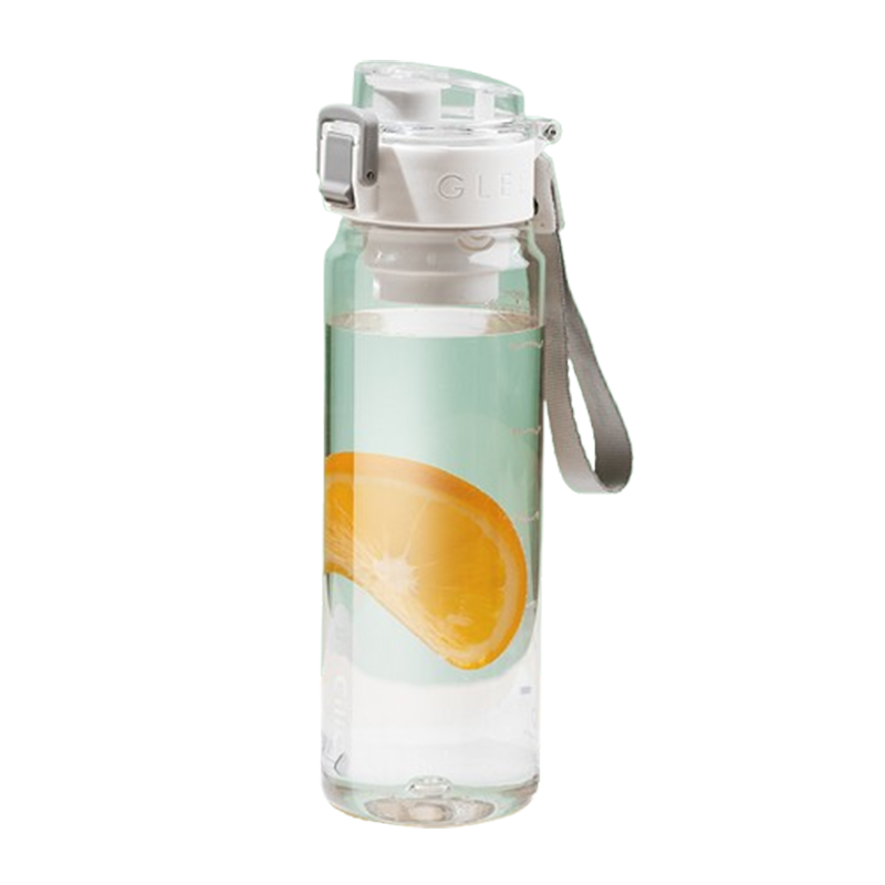 希乐塑料杯680ml简约提手携带方便大容量雪球白XL-2417