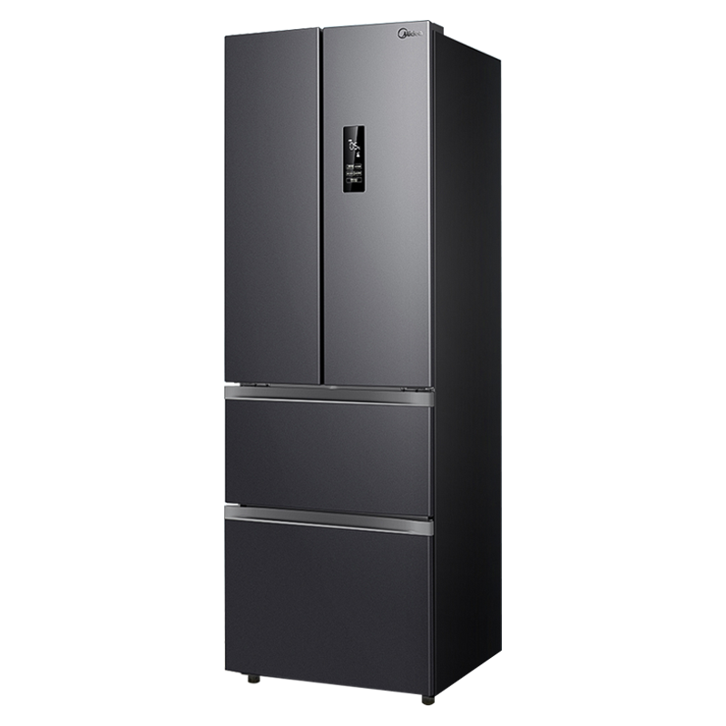 美的(Midea)325升法式多门冰箱一级能效双变频四开门小型家用电冰箱超薄风冷无霜节能低噪BCD-325WFPM(E)
