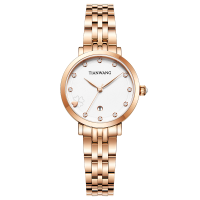 天王女士表时尚气质幸运四叶草石英表奢华手表送女朋友礼物31531