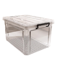 山之只 透明塑料收纳盒 66*44*40cm 个