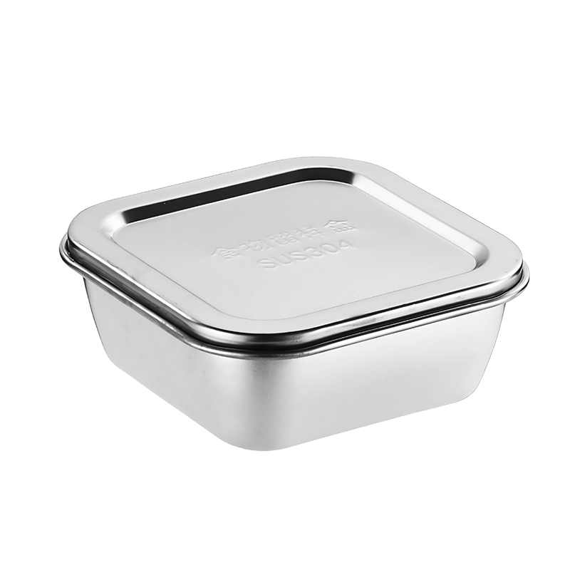 信森洛 不锈钢留样盒 小号:10.5*10.5*4cm 个