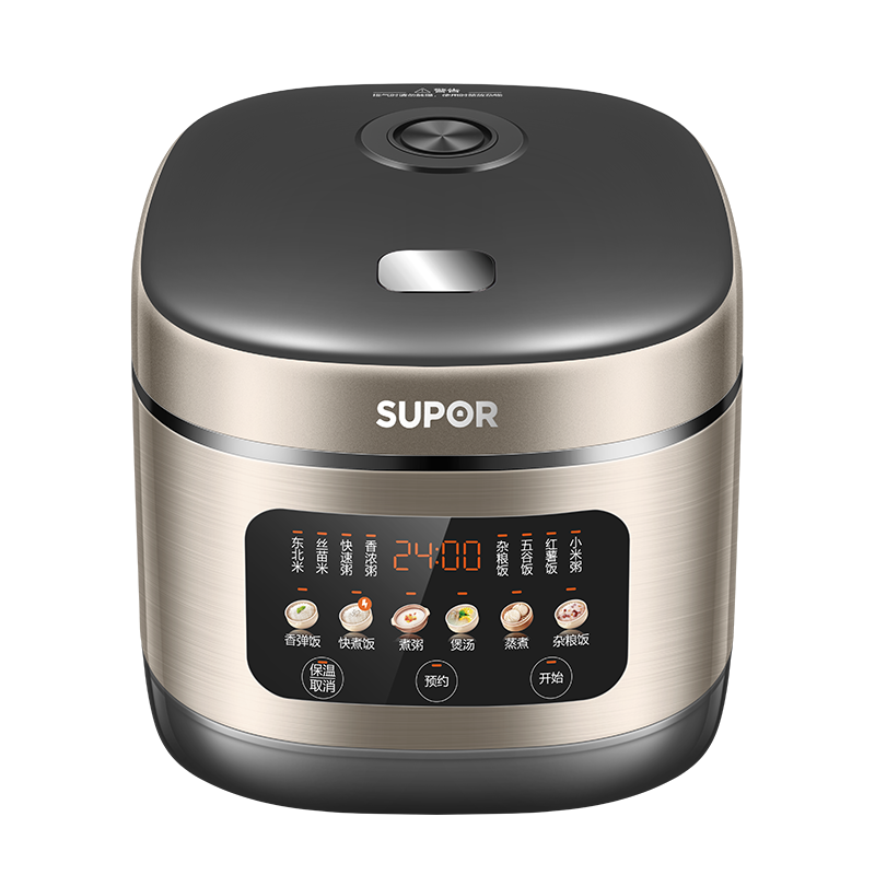 苏泊尔(SUPOR)电饭煲5升大容量家用4-5人智能多功能电饭锅煮饭锅蓝钻圆厚釜 炫彩大屏智能预约SF50FC3064