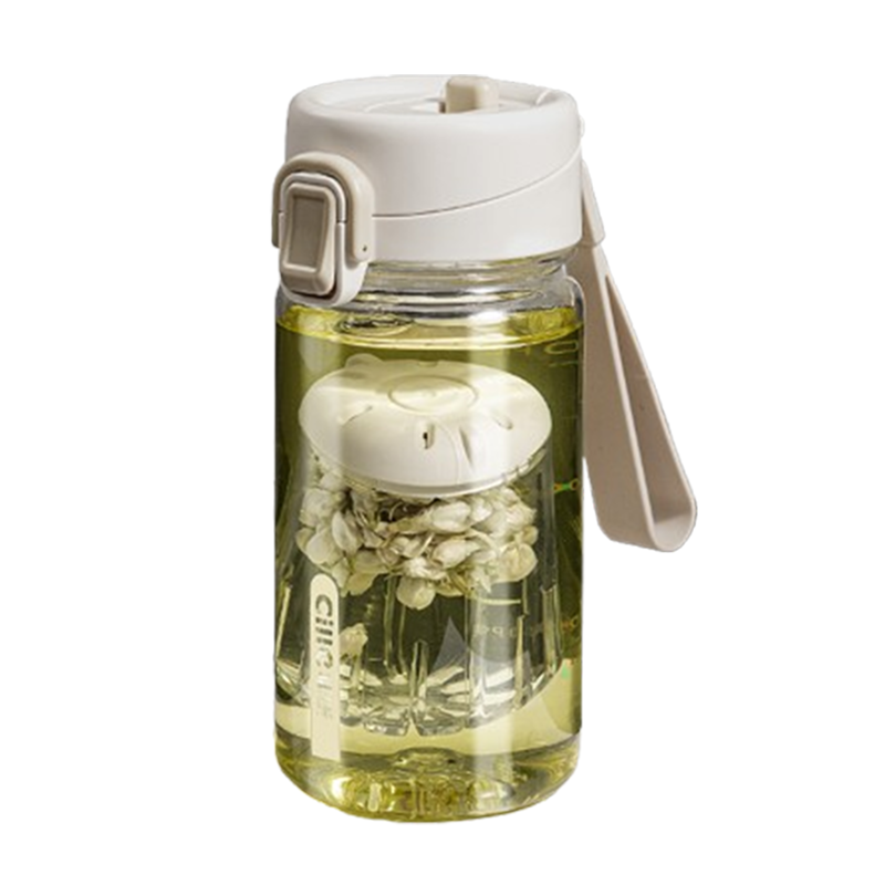 希乐塑料杯520ml便携耐用大容量奶咖白XL-2520-520