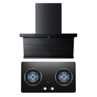 老板(Robam)烟灶套装[小黑翼D1P]顶侧双吸27大风量超薄家用大吸力 D1P+50B5A猛火灶 天然气