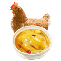 [苏鲜生推荐]三物纪 皖南金凤黄油老母鸡2.3-2.6斤/只 2只装 新鲜现杀冷冻农家慢养走地鸡