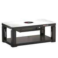 雪中情取暖桌烤火桌茶几一体电暖桌电暖炉客厅家用多功能电烤桌长方形电烤炉烤火炉电炉电暖器取暖器W25水晶浮雕1.2米