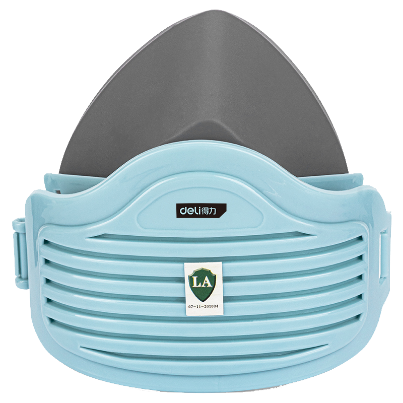 得力(deli)KN95硅胶防尘面具口罩 工业粉尘头戴式装修木工电焊打磨煤矿专业劳保面罩应急常备 DL524003