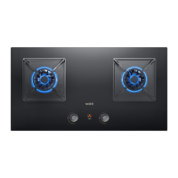 华帝(vatti)5.4KW燃气灶双眼灶具 一键爆炒家用猛火 嵌入式充电/电池两用全进风玻璃灶台i10095B 天然气