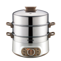 苏泊尔(SUPOR)电蒸锅多功能家用电火锅 蒸包子锅 电煮锅电热锅三层大容量13L 可定时 ZN28YK807