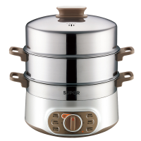 苏泊尔(SUPOR)电蒸锅家用多用途锅多功能电热锅电煮锅电锅电火锅三层13L大容量 ZN28YK807-150 13L