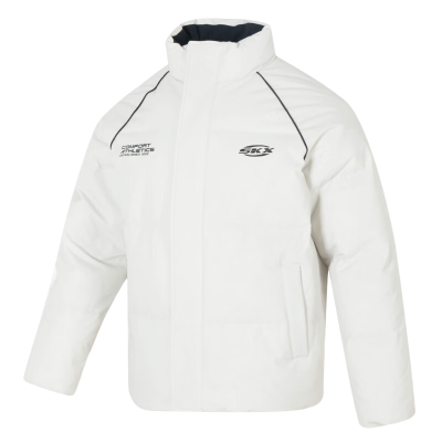 斯凯奇(Skechers)男装女装 情侣新款保暖运动服潮流时尚休闲立领羽绒服外套P424U041-01NJ ZP