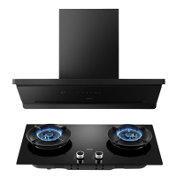 老板[真超薄平嵌]油烟机顶侧一体 27大吸力烟灶联动 一级能效66X7-L3+55B7A-D2烟灶套装