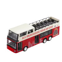 双鹰儿童遥控电动双层巴士大号仿真模型男孩大号可开门公交车1663