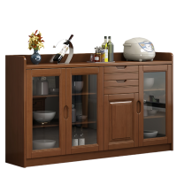 芙首泰实木茶水柜四门两抽160*40*90cm台