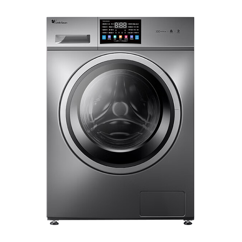 小天鹅(Little Swan)10KG 滚筒洗衣机 洗烘一体 小乌梅1.1洗净比 超薄水魔方TD100SC83