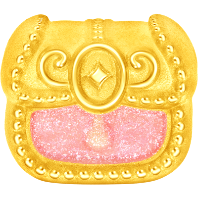 周大福SOINLOVE 蜜粉金十里红妆婚嫁九宝足金黄金转运珠配绳送礼VR1691-VR1699