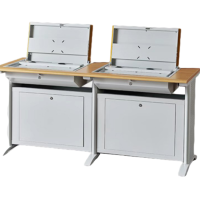 豪晨 翻转电脑桌电脑桌 双人位 1600*600*750mm 张