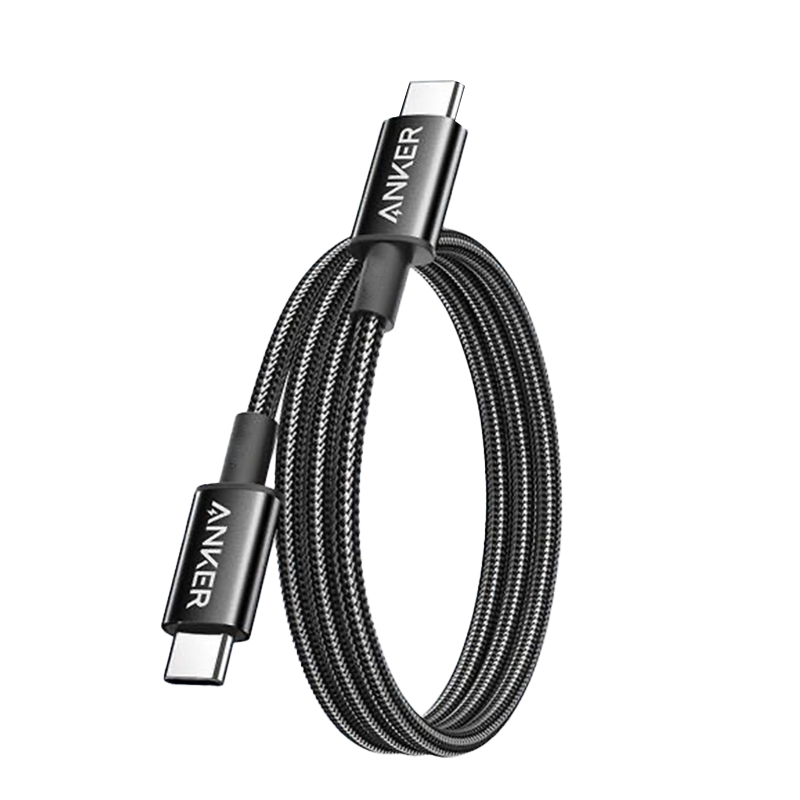 Anker安克240w编织数据线PD快充typec充电线套60w适用黑色