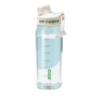 希乐塑料杯860ml大容量刻度携带方便雪球白XL-2332